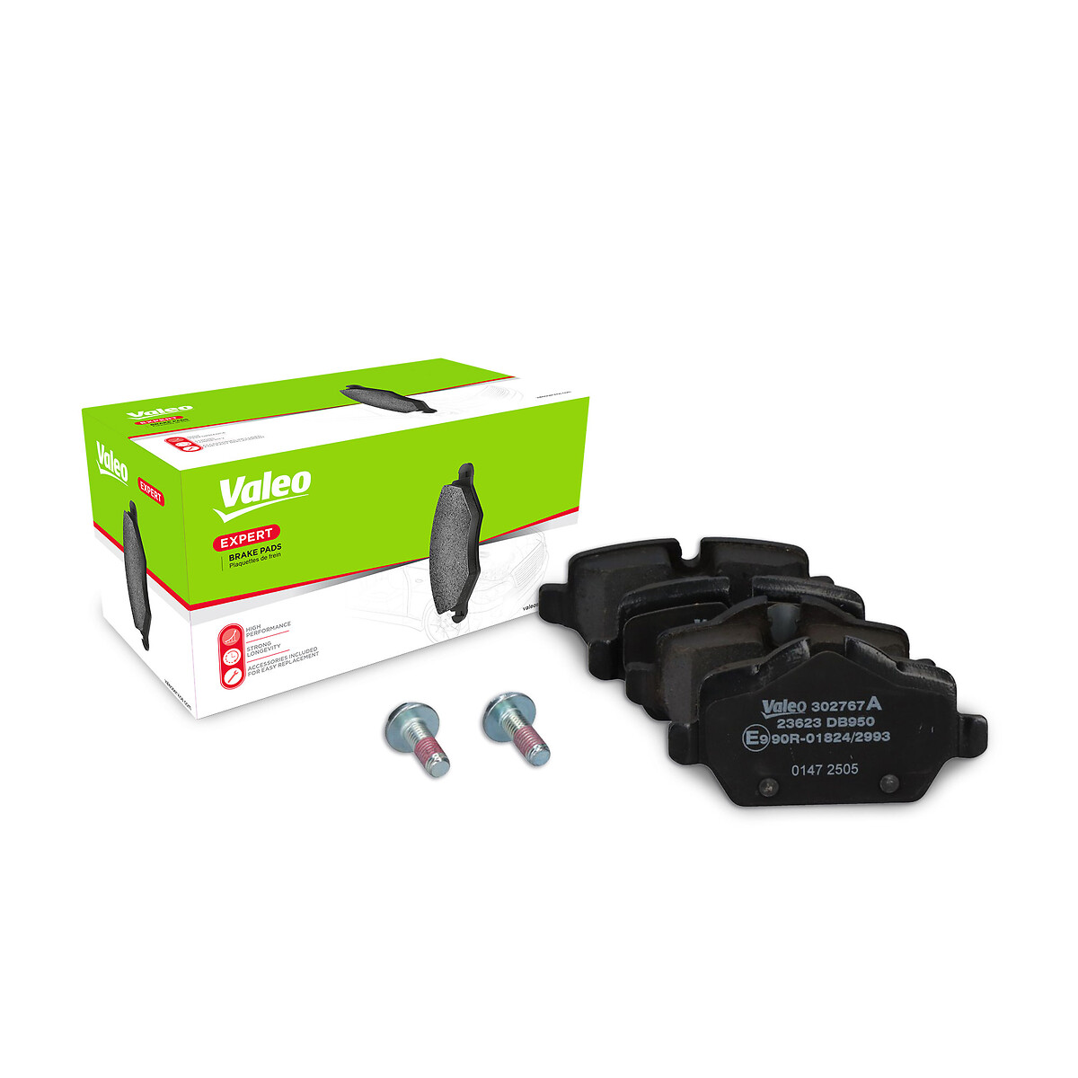 Jeu de 4 plaquettes de frein VALEO ref. 302767A